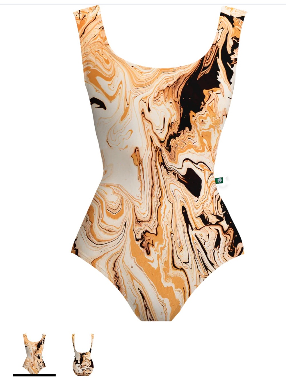 LuckyLeo Tiger Marble Crescent Leotard